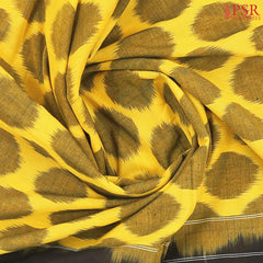Yellow Ikkat Cotton Saree