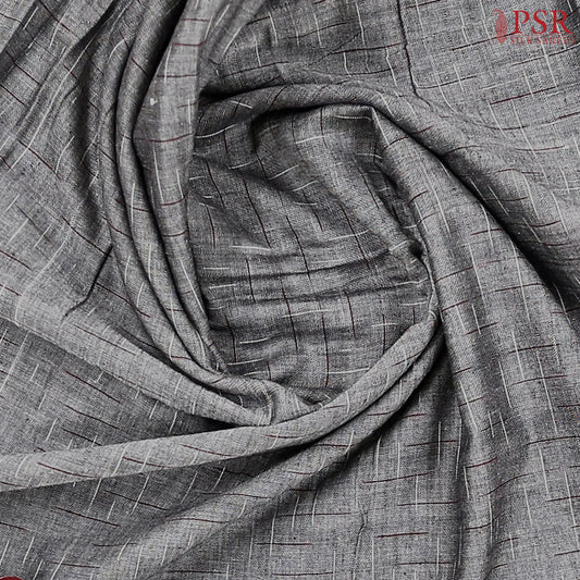 Dark Grey Ikkat Cotton Saree