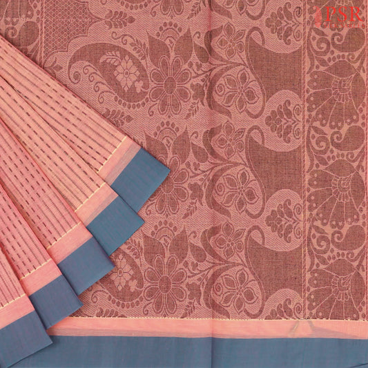 Salmon Pink Kovai Cotton Saree