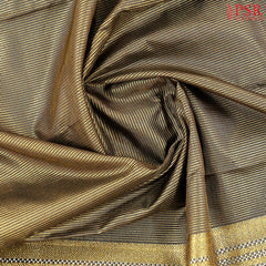 Dark Cedar Brown Kanchipuram Silk Saree