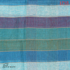 Multicolor Linen Saree
