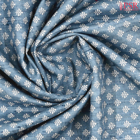 Carolina Blue Semi Dupion Saree