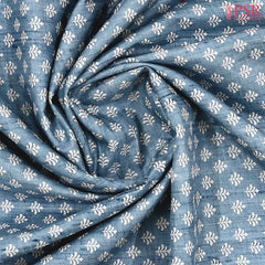 Carolina Blue Semi Dupion Saree