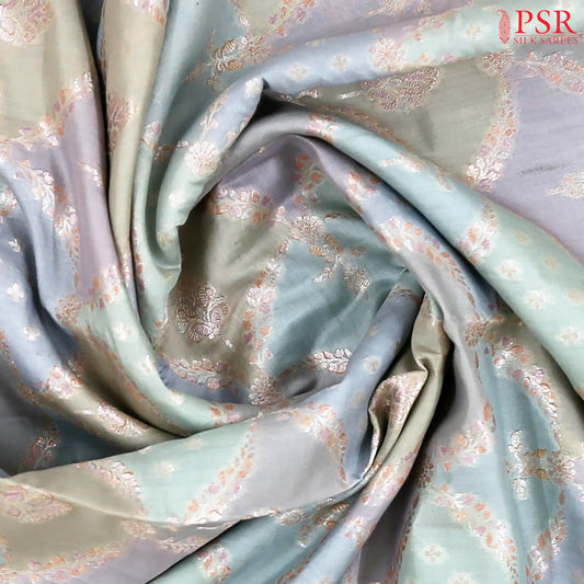 Pastel Hues Chiniya Silk Saree