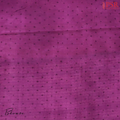 Beige & Orchid Chanderi Silk Cotton Saree