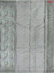 Topaz Green Banaras Tussar Silk Saree