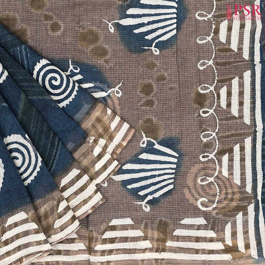 Prussian Blue Kota Saree