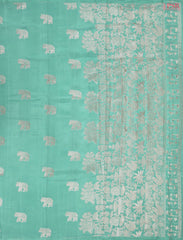 Turquoise Banaras Silk Saree