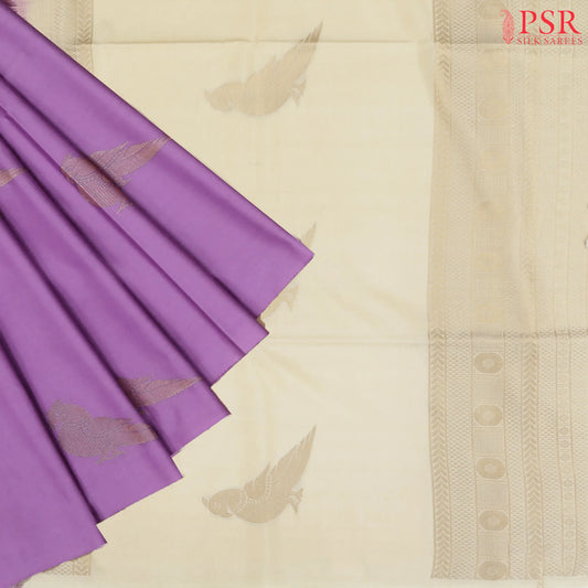 Orchid Purple Soft Art Silk Saree