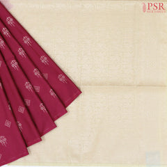 Dark Magenta Soft Art Silk Saree