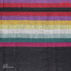 Black Linen Saree