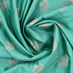 Turquoise Banaras Silk Saree