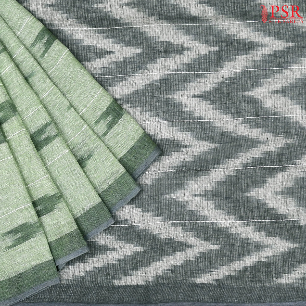 Light Green Linen Saree