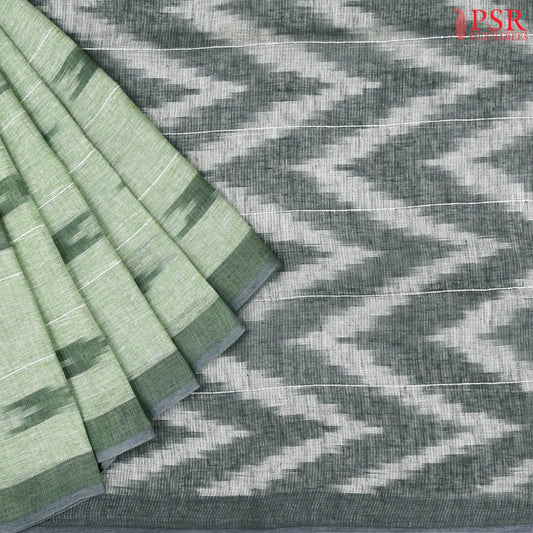 Light Green Linen Saree