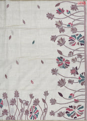 Pearl Beige Ghicha Cotton Saree
