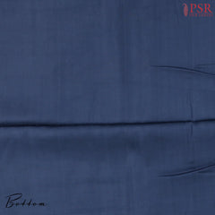 Dark Blue Silk Cotton Dress Material