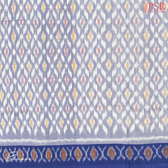 Light Indigo Ikkat Cotton Saree