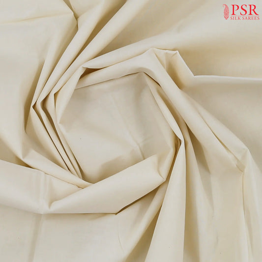 Cream White Kerala Cotton Saree