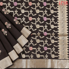 Umber Brown Soft Silk Saree