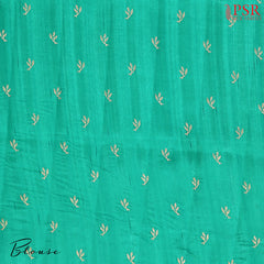 Green Kosa Embroidery Saree
