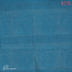 Peacock Blue Kovai Cotton Saree