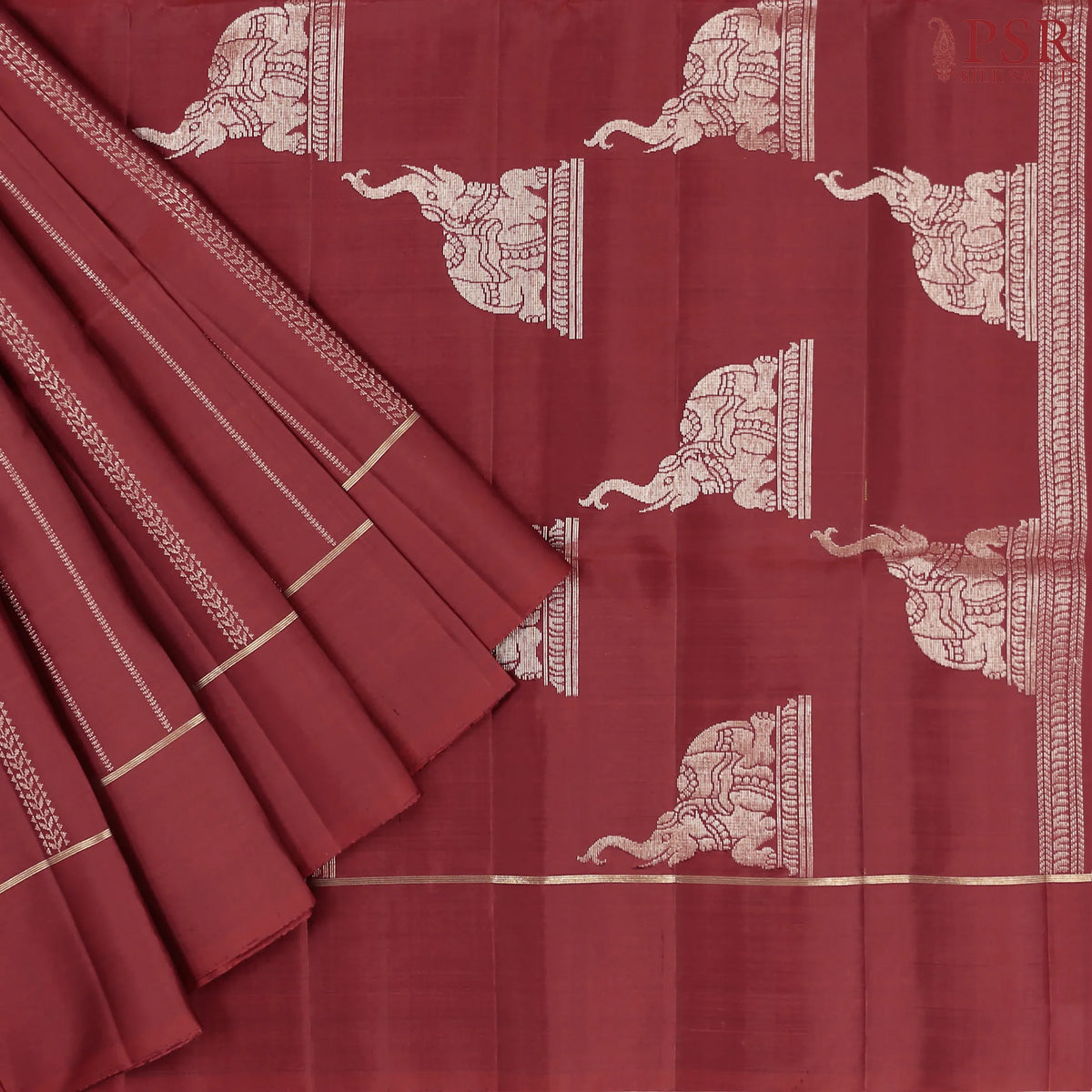 Faul Red Soft Silk Saree