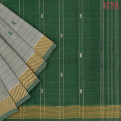 Treron Green Kanchi Cotton Saree