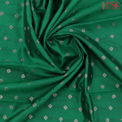 Dark Green Chiniya Silk Saree