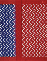 Navy Blue Ikkat Cotton Saree