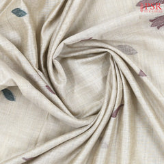 Pearl Beige Ghicha Cotton Saree