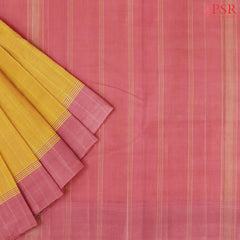 Marigold Orange Kanchi Cotton Saree