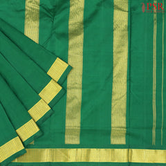 Dark Green Nine Yards Pure Silk Saree