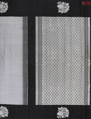 Black & White Kanchipuram Silk Saree