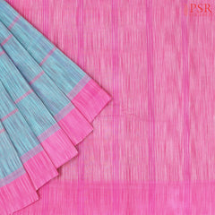 Seafoam Teal Kanchi Cotton Saree