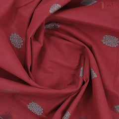 Crimson Red Kanchi Cotton Saree