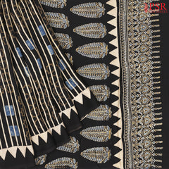 Black Modal Silk Saree