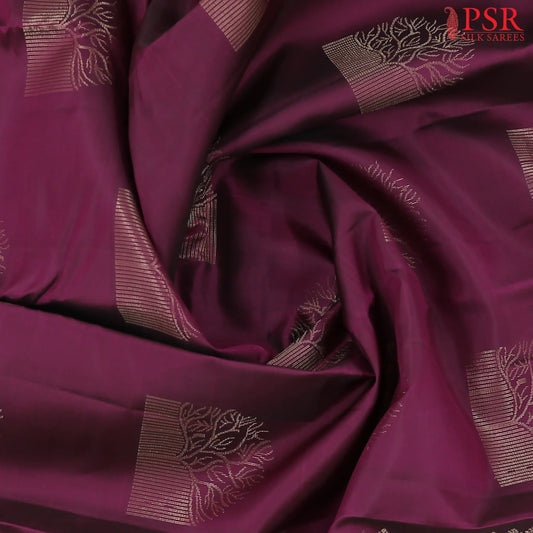 Tyrian Purple Soft Silk Mix Saree