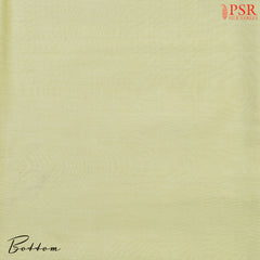 Lemon Yellow Kora Chanderi Dress Material