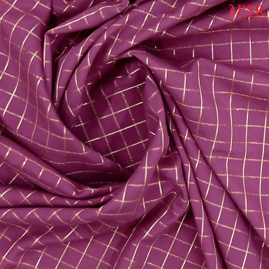 Orchid Purple Semi Binny Silk Saree