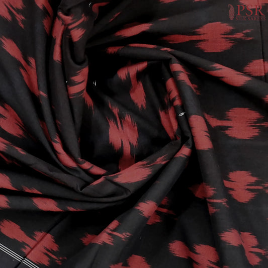 Black Ikkat Cotton Saree