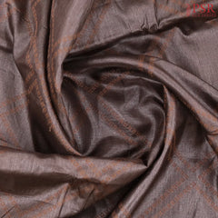 Brown Banaras Tussar Silk Saree
