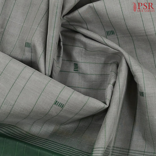 Treron Green Kanchi Cotton Saree