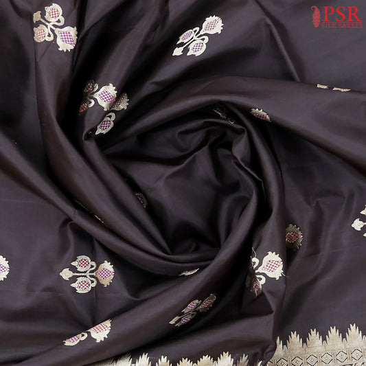Umber Brown Soft Silk Saree