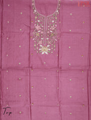 Onion Pink Silk Cotton Dress Material