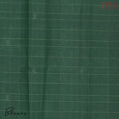 Treron Green Kanchi Cotton Saree