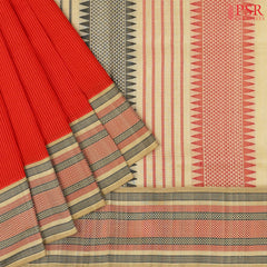 Scarlet Red Soft Silk Saree