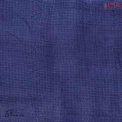 Light Grey & Dark Blue Chanderi Silk Cotton Saree