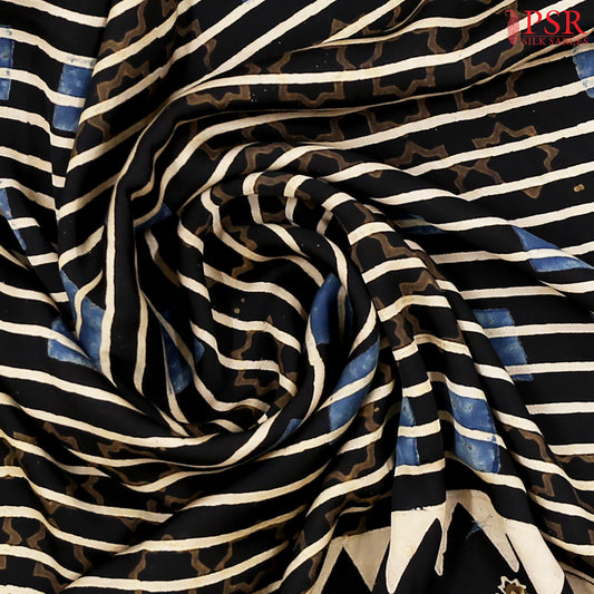 Black Modal Silk Saree