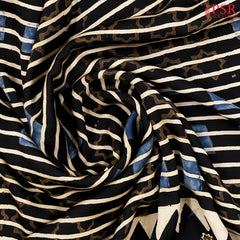 Black Modal Silk Saree