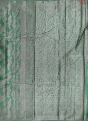 Dark Green Banaras Tussar Silk Saree